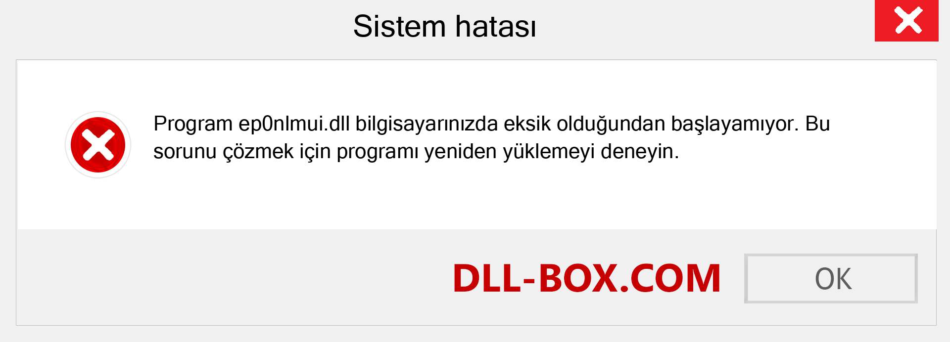 ep0nlmui.dll dosyası eksik mi? Windows 7, 8, 10 için İndirin - Windows'ta ep0nlmui dll Eksik Hatasını Düzeltin, fotoğraflar, resimler